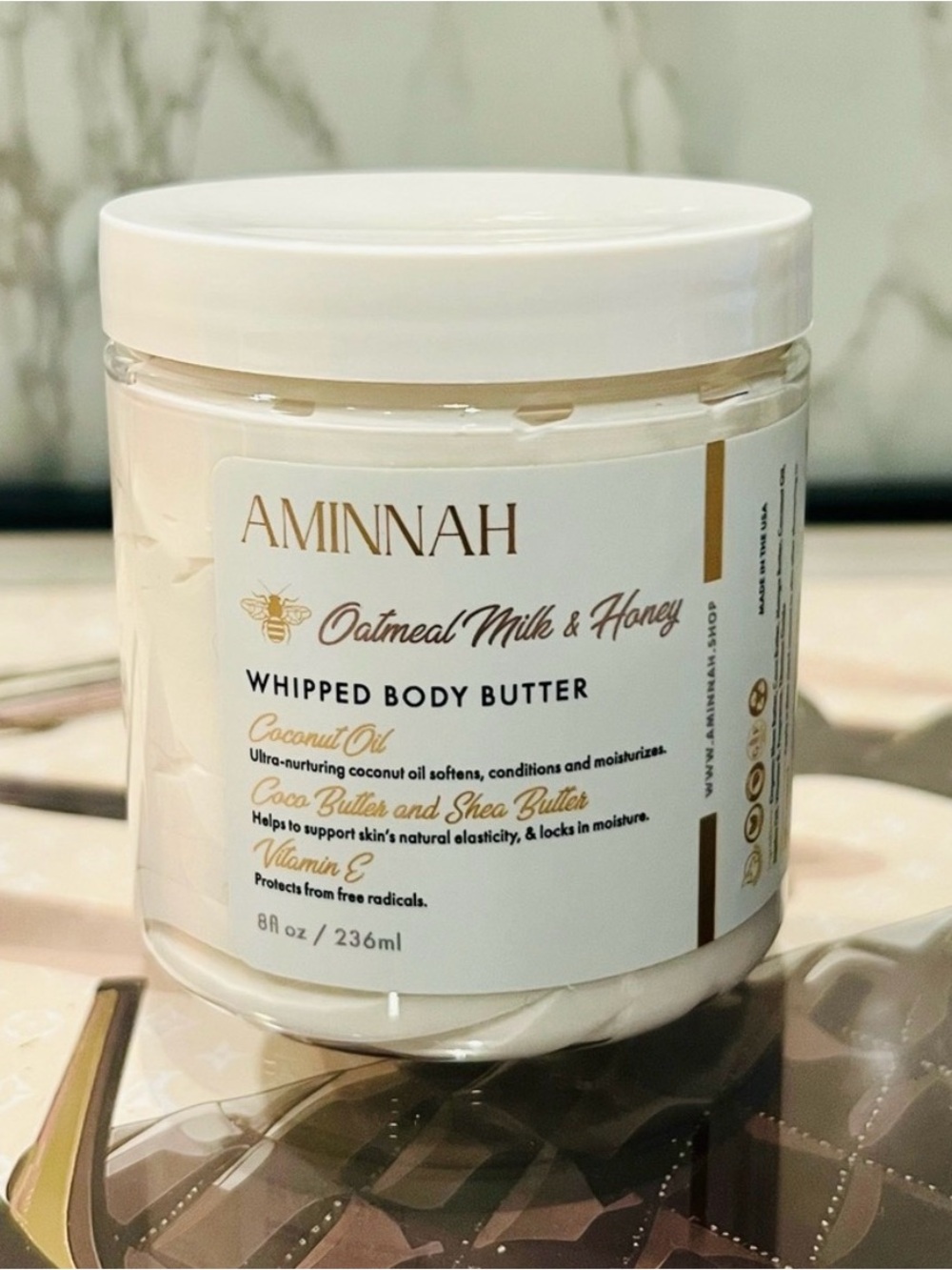 Aminnah whipped body butter